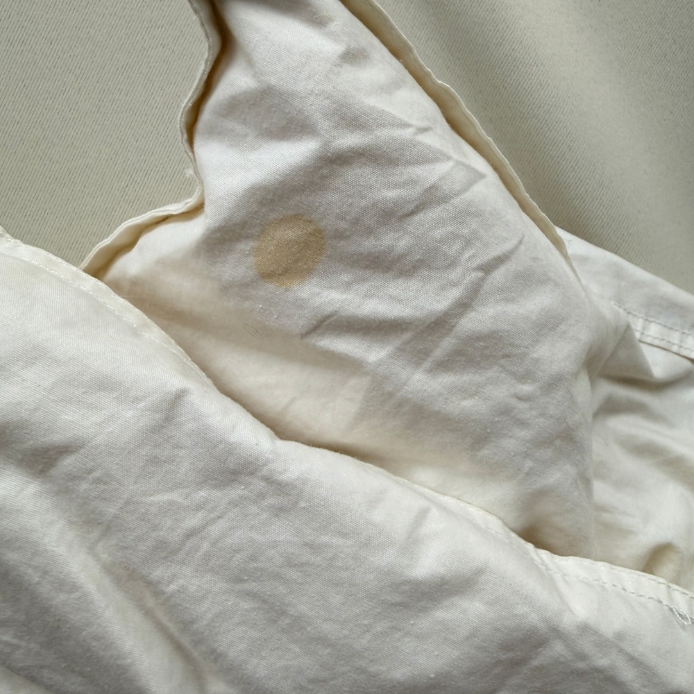 Woolrich Down Comforter King White Down Fill Cotton Solid Year-Round New - Picture 6 of 10